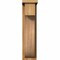 Ekena Millwork Del Monte Rough Sawn Corbel w/Backplate, Western Red Cedar, 6"W x 12"D x 24"H COR06X12X24DEL01RWR - alternate 3